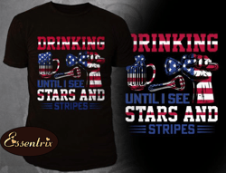 drinking until i see stars and stripes design 38