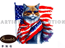 wolf american flag usa design 02