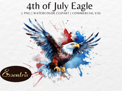 4th of july eagle watercolor sublimation design 32
