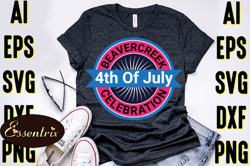 4th of july typography t-shirt design design 52