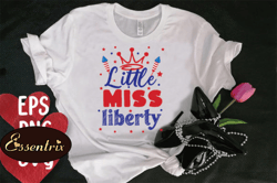 little miss liberty t-shirt design design 104
