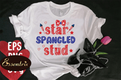 star spangled stud t-shirt design design 105