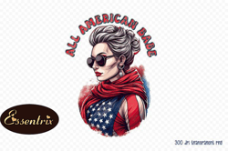 4th of july png - all american babe design 09