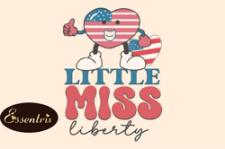little miss liberty sublimation png design 26