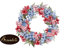 watercolor 4th of july celebration design 104