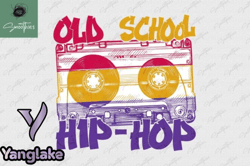 old school hip hop 80s 90s cassette png design 32