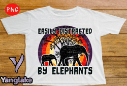 easily distracted by elephants png design 53