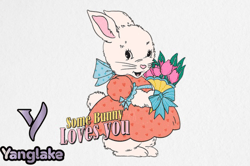 vintage bunny easter png sublimation design 70