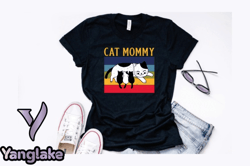 vintage retro cat mommy design design 91