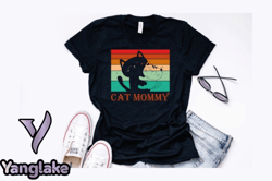 vintage retro black cats mom design design 112