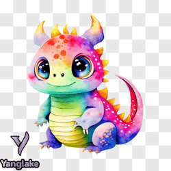 colorful dragon decoration for kids png design 231