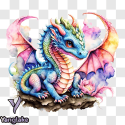 whimsical dragon artwork png design 242