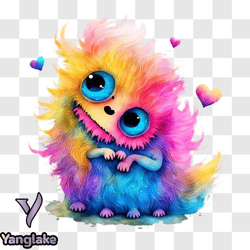 colorful monster illustration for artistic expression png design 250