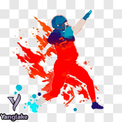 energetic football player ready to play png design 287