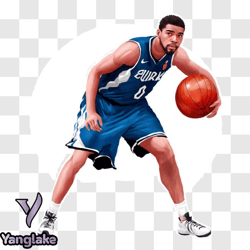 basketball player holding basketball png design 57