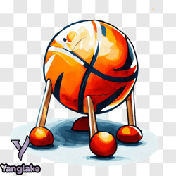 basketball ball with additional balls for game or activity png design 109