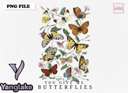 vintage butterflies png sublimation design 177