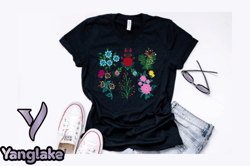 vintage botanical floral t shirt design design 198