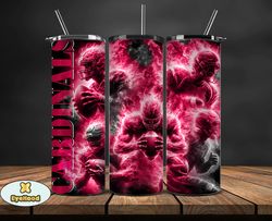 arizona cardinals glow tumbler wraps, , nfl logo,, nfl sports, nfl design png by nfl tumbler png by eyehood  08