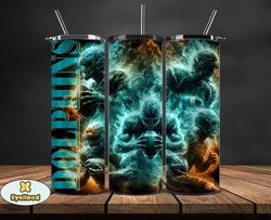 miami dolphins glow tumbler wraps, , nfl logo,, nfl sports, nfl design png by nfl tumbler png by eyehood  13