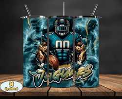 jacksonville jaguarstumbler wrap, nfl logo tumbler png, nfl sports, nfl design png by eyehood-15