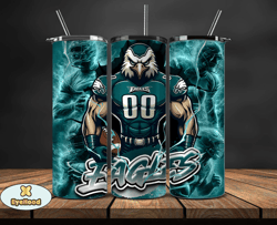 philadelphia eaglestumbler wrap, nfl logo tumbler png, nfl sports, nfl design png by eyehood-26