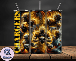 los angeles chargers glow tumbler wraps, , nfl logo,, nfl sports, nfl design png, design by quynn store  09