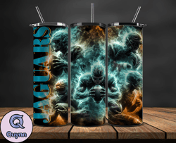 jacksonville jaguars glow tumbler wraps, , nfl logo,, nfl sports, nfl design png, design by quynn store  17