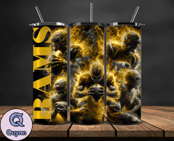 los angeles rams glow tumbler wraps, , nfl logo,, nfl sports, nfl design png, design by quynn store  24