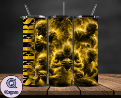 pittsburgh steelers glow tumbler wraps, , nfl logo,, nfl sports, nfl design png, design by quynn store  28