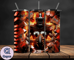 cleveland browns cracked holetumbler wraps, , nfl logo,, nfl sports, nfl design png, design by quynn store  06