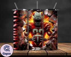 arizona cardinals cracked holetumbler wraps, , nfl logo,, nfl sports, nfl design png, design by quynn store  08