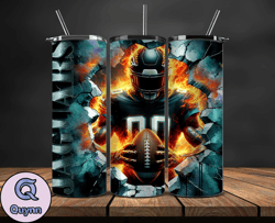 jacksonville jaguars cracked holetumbler wraps, , nfl logo,, nfl sports, nfl design png, design by quynn store  18