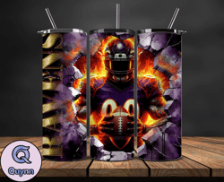 baltimore ravens cracked holetumbler wraps, , nfl logo,, nfl sports, nfl design png, design by quynn store  26