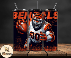 cincinnati bengals nfl tumbler wraps, tumbler wrap png, football png, logo nfl team, tumbler design by nhann store 07