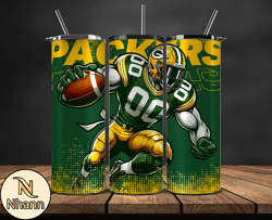 green bay packers nfl tumbler wraps, tumbler wrap png, football png, logo nfl team, tumbler design by nhann store 12