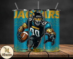 jacksonville jaguars nfl tumbler wraps, tumbler wrap png, football png, logo nfl team, tumbler design by nhann store 15