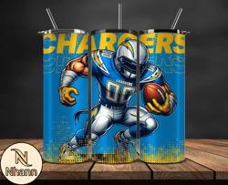 los angeles chargers nfl tumbler wraps, tumbler wrap png, football png, logo nfl team, tumbler design by nhann store 18