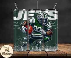 new york jets nfl tumbler wraps, tumbler wrap png, football png, logo nfl team, tumbler design by nhann store 25