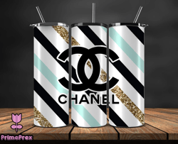 chanel  tumbler wrap, chanel tumbler png, chanel logo, luxury tumbler wraps, logo fashion  design by primeprex 96