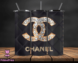 chanel  tumbler wrap, chanel tumbler png, chanel logo, luxury tumbler wraps, logo fashion  design by primeprex 102