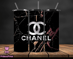 chanel  tumbler wrap, chanel tumbler png, chanel logo, luxury tumbler wraps, logo fashion  design by primeprex 121