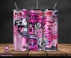 chanel  tumbler wrap, chanel tumbler png, chanel logo, luxury tumbler wraps, logo fashion  design by primeprex 123