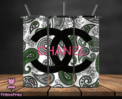 chanel  tumbler wrap, chanel tumbler png, chanel logo, luxury tumbler wraps, logo fashion  design by primeprex 135