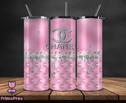 chanel  tumbler wrap, chanel tumbler png, chanel logo, luxury tumbler wraps, logo fashion  design by primeprex 145