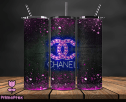 chanel  tumbler wrap, chanel tumbler png, chanel logo, luxury tumbler wraps, logo fashion  design by primeprex 143