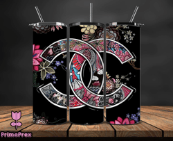 chanel  tumbler wrap, chanel tumbler png, chanel logo, luxury tumbler wraps, logo fashion  design by primeprex 150