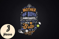 mother of boys surrounded by balls design 60