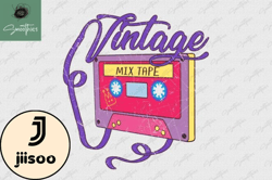 vintage mixtape cassette retro png design 24
