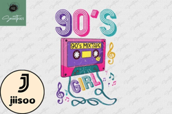 90s girl retro vintage old cassette png design 31
